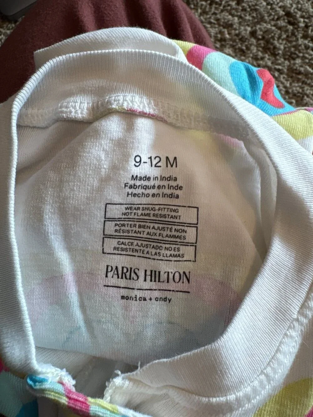 🔆 Paris Hilton for Monica + Andy heart zippy pajamas